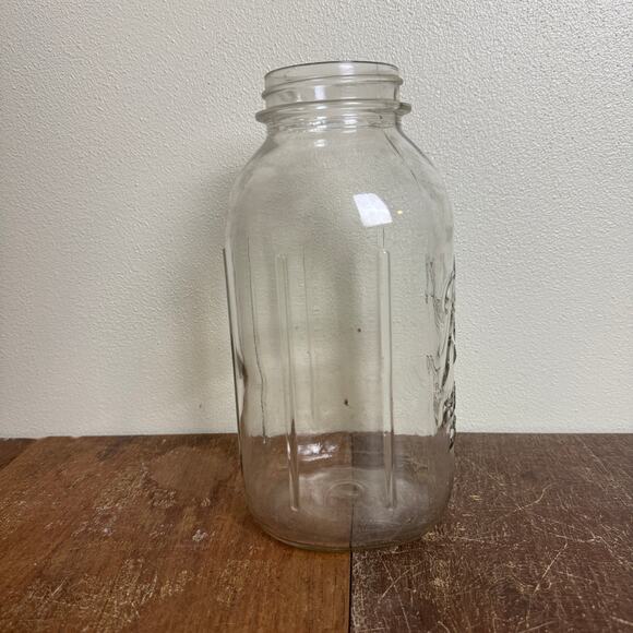 Ball Clear Glass 1923-1933 Ribbed half‎ Gallon Perfect Mason Jar - Picture 4 of 8